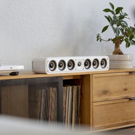 Altoparlante centrale Hi-Fi sottile Polk Signature Elite ES35 bianco