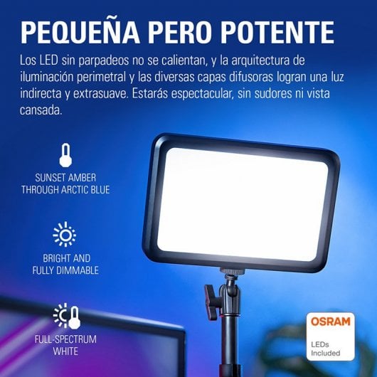 Elgato Key Light Mini Panel LED Portátil para Streaming 800 Lúmenes