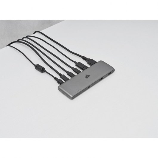 Corsair USB100 Hub 3x USB 3.1 tipo C 15 W + 4x USB 3.1 tipo A 7,5 W