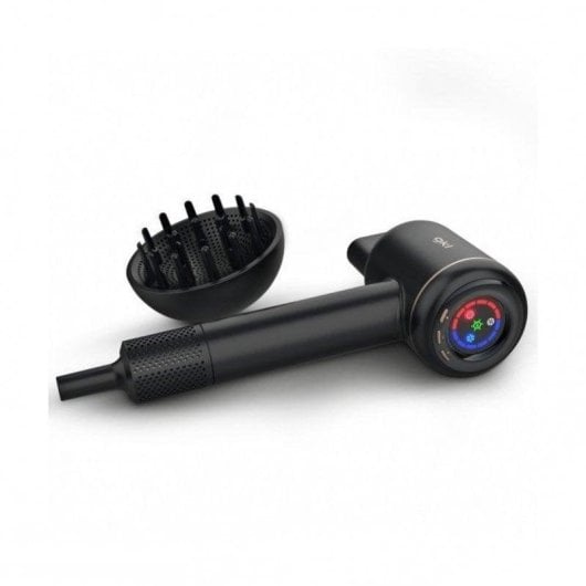 Sèche-cheveux Ionique Professionnel GKL Beauty Onyx Smart 1600W 4 Températures 3 Vitesses LED Noir