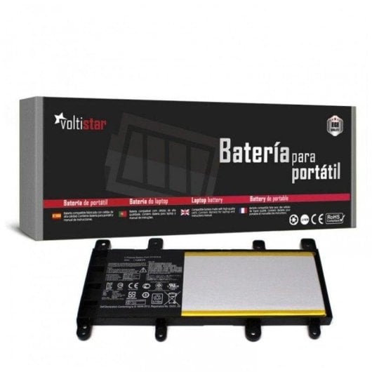Batería para portátil Voltistar 7.6 V 4840 mAh compatible con Asus X756U