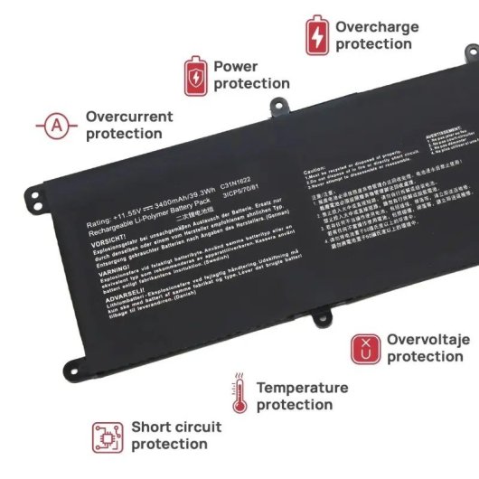 Batterij Voltistar Asus Zenbook UX3430UA UX430UA UX530UQ 3400 mAh 11.55 V