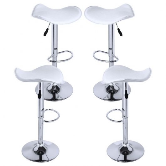 Packs Taburetes Altos - Pack 4 Taburetes Rox - Blanco
