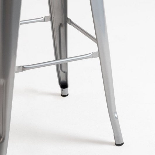 Packs Taburetes Altos - Pack 2 Taburetes Torix Madera Natural - Gris metalizado