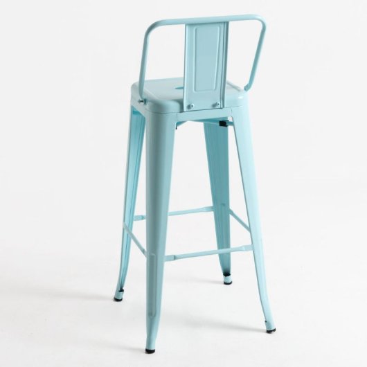 Packs Taburetes Altos - Pack 4 Taburetes Torix Respaldo - Azul cielo