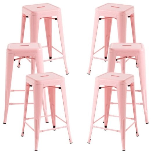 Packs Taburetes Bajos - Pack 6 Taburetes Torix Bajos - Rosa