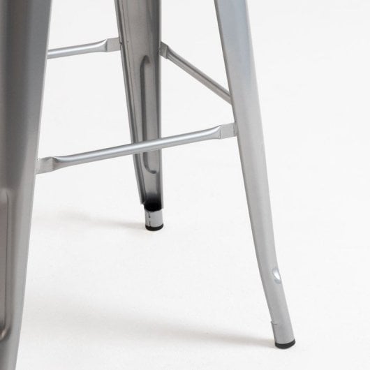 Packs Taburetes Altos - Pack 4 Taburetes Torix Madera Natural - Gris metalizado