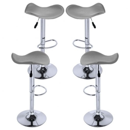 Packs Taburetes Altos - Pack 4 Taburetes Rox - Gris