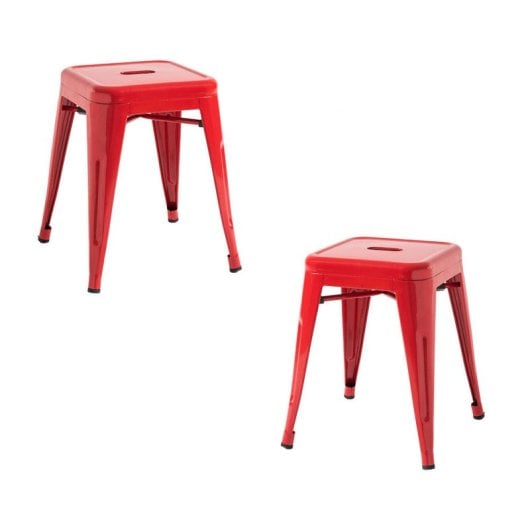 Packs Taburetes Pequeños - Pack 2 Taburetes Torix Pequeños - Rojo