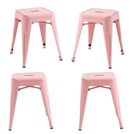 Packs Taburetes Pequeños - Pack 4 Taburetes Torix Pequeños - Rosa