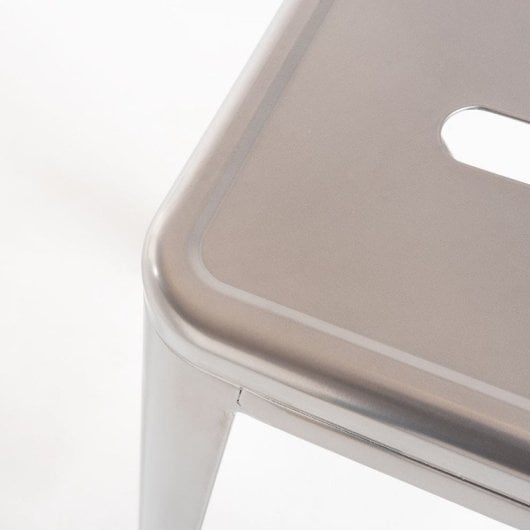 Packs Taburetes Bajos - Pack 2 Taburetes Torix Bajos - Gris metalizado