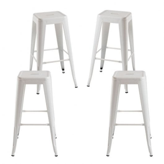 Packs Taburetes Altos - Pack 4 Taburetes Torix Altos - Blanco