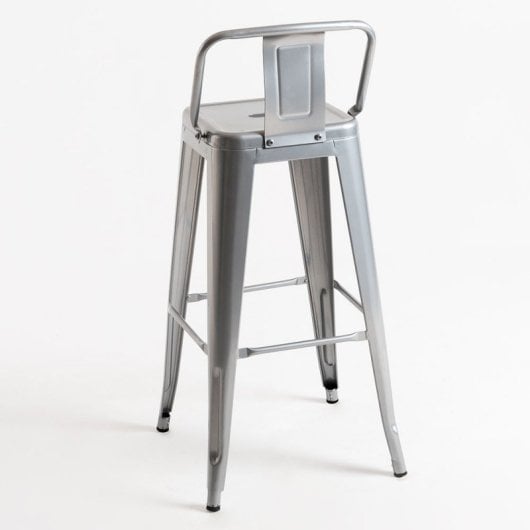 Packs Taburetes Altos - Pack 6 Taburetes Torix Respaldo - Gris metalizado