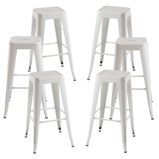 Packs Taburetes Altos - Pack 6 Taburetes Torix Altos - Blanco