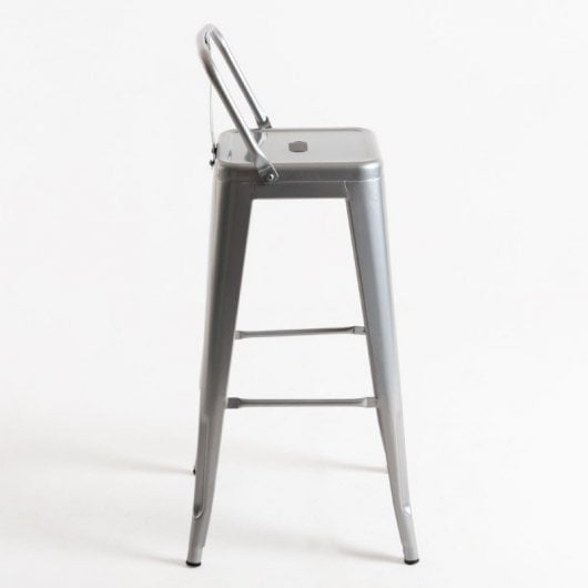 Packs Taburetes Altos - Pack 2 Taburetes Torix Respaldo - Gris metalizado