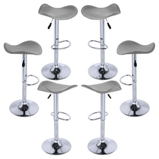 Packs Taburetes Altos - Pack 6 Taburetes Rox - Gris