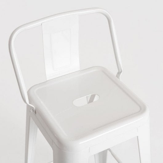 Packs Taburetes Altos - Pack 2 Taburetes Torix Respaldo - Blanco