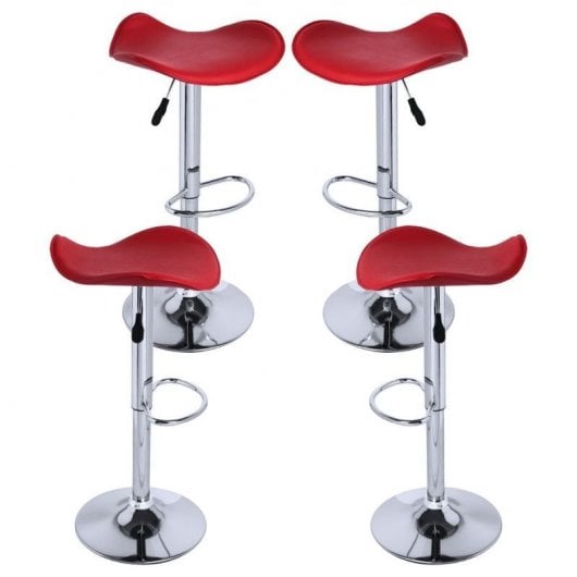 Packs Taburetes Altos - Pack 4 Taburetes Rox - Rojo