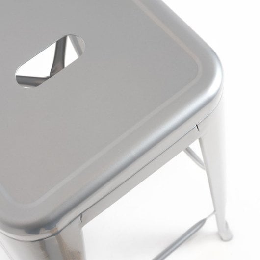 Packs Taburetes Altos - Pack 4 Taburetes Torix Altos - Gris metalizado