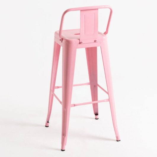 Packs Taburetes Altos - Pack 4 Taburetes Torix Respaldo - Rosa