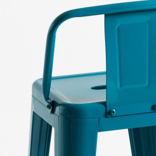 Packs Taburetes Altos - Pack 4 Taburetes Torix Respaldo - Verde azulado