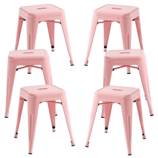 Packs Taburetes Pequeños - Pack 6 Taburetes Torix Pequeños - Rosa