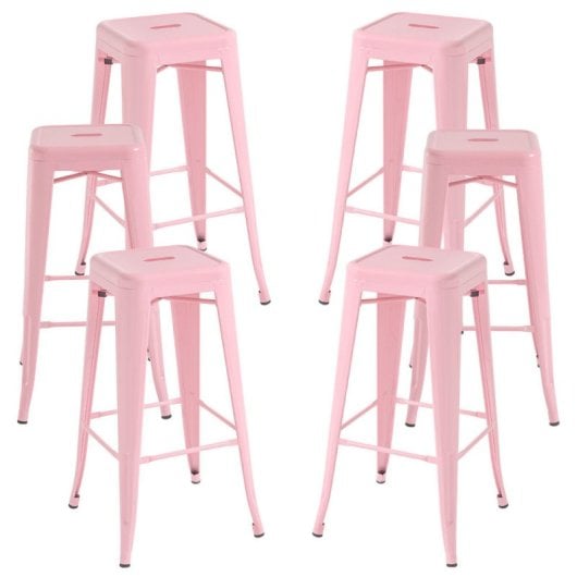 Packs Taburetes Altos - Pack 6 Taburetes Torix Altos - Rosa
