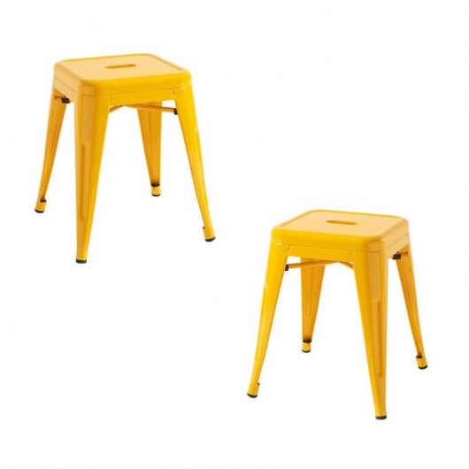 Packs Taburetes Pequeños - Pack 2 Taburetes Torix Pequeños - Amarillo