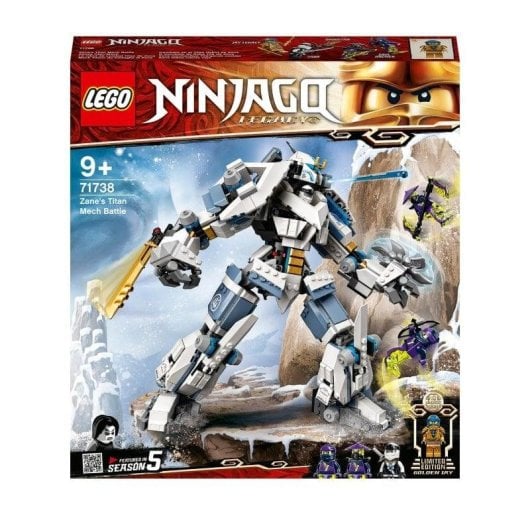 Figura de juguete LEGO Ninjago 71738 Combate en el Titán Robot de Zane articulado