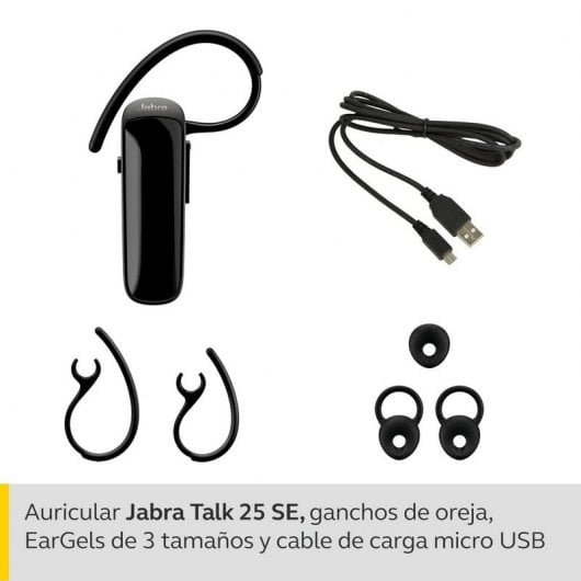 Deals Talk 25 SE Mono Bluetooth Headset Wireless Single Ear Headset with Built-eee04