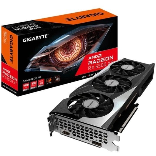 Carte Graphique Gigabyte Radeon RX 6500 XT GAMING OC 4GB GDDR6