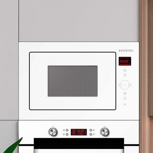 Infiniton IMW-WGL52 Microondas Integrable con Grill 25L 1000W Blanco