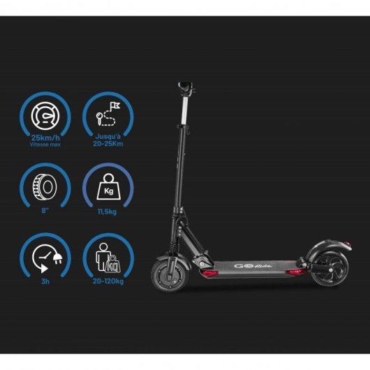 Elektroroller UrbanGlide Go Ride 80 Pro 350W Reichweite 25km Räder 8"