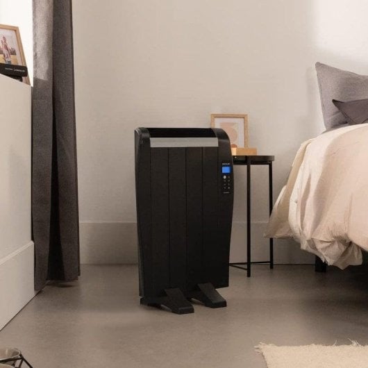 Radiateur électrique Cecotec ReadyWarm 800 Thermal Black 600W compact avec contrôle tactile et télécommande