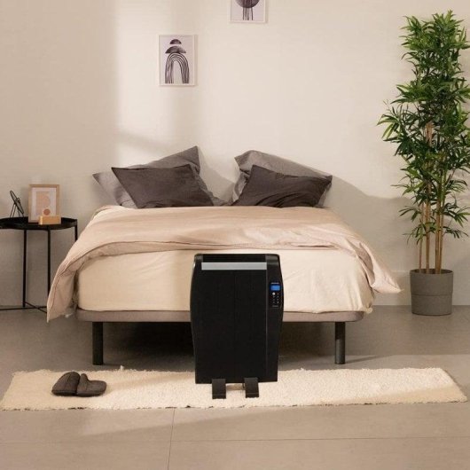 Radiateur électrique Cecotec ReadyWarm 800 Thermal Black 600W compact avec contrôle tactile et télécommande