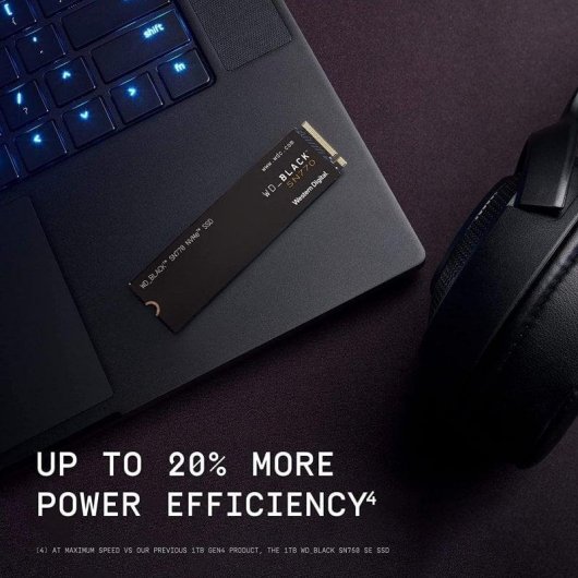 Disque Dur Western Digital Black SN770 1TB SSD NVMe 5150MB/s PCIe 4.0