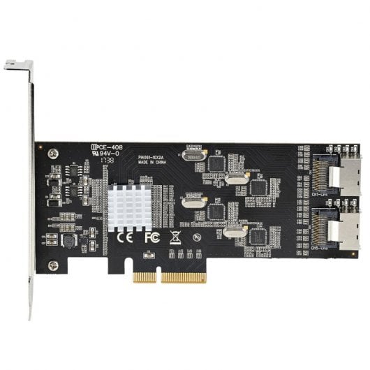 StarTech.com Scheda SATA PCI Express a 8 porte - Adattatore/convertitore PCI Express GEN 2 per SSD/HDD SATA 3 con 4 Controller Host - Scheda di Espansione SATA PCIe x 4 Gen 2 a SATA III 6 Gbps