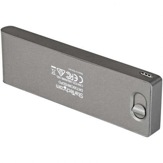StarTech.com Adaptateur Multiport USB-C pour MacBook Pro/Air - USB Type-C vers HDMI 4K, Alimentation 100W, Slot SD/MicroSD, Hub 2 Ports USB 3.0 - Mini Dock USB-C Portable