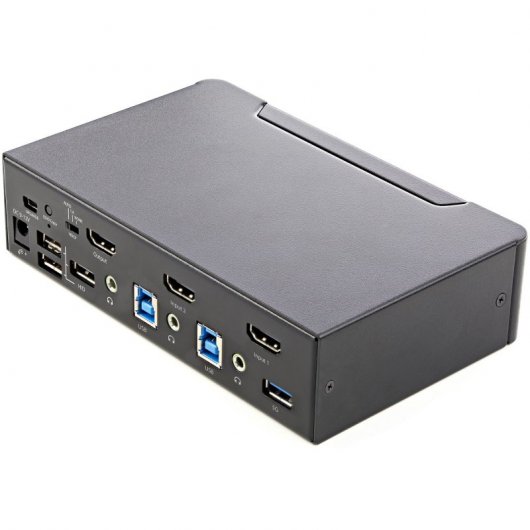 StarTech Switch KVM 2 Puertos HDMI 4K con Hub USB