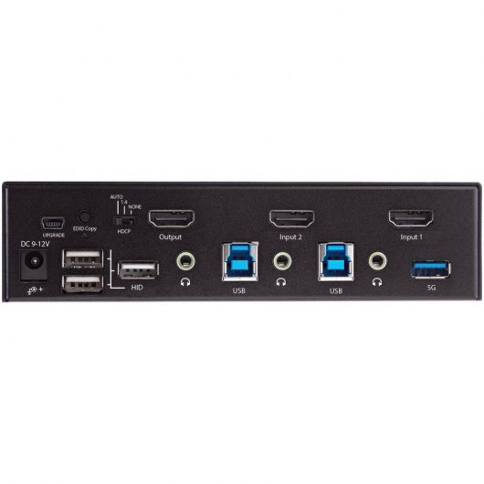 StarTech Switch KVM 2 Puertos HDMI 4K con Hub USB