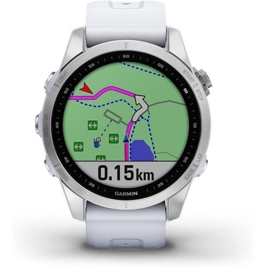 Garmin Fénix 7S Reloj Smartwatch 42mm Plata/Blanco