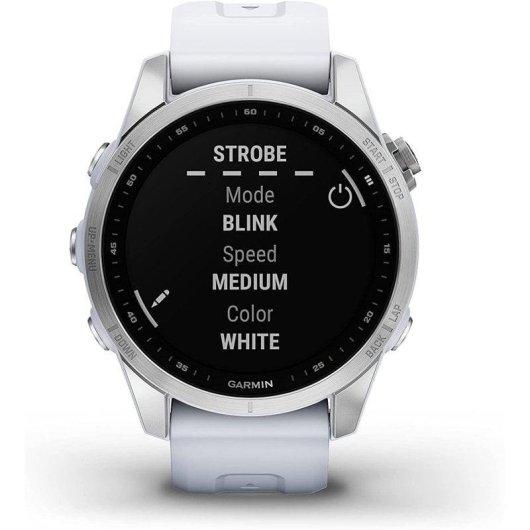 Garmin Fénix 7S Reloj Smartwatch 42mm Plata/Blanco