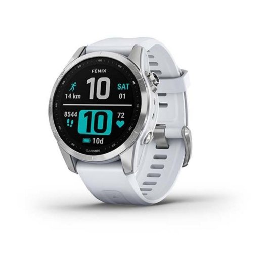 Garmin Fénix 7S Reloj Smartwatch 42mm Plata/Blanco
