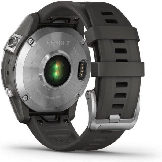 Garmin fēnix 7 GPS Bluetooth WiFi 47mm MIP Argent Graphite M Étanche 10 ATM SpO2 Pulsomètre