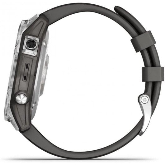 Garmin fēnix 7 GPS Bluetooth WiFi 47mm MIP Argent Graphite M Étanche 10 ATM SpO2 Pulsomètre
