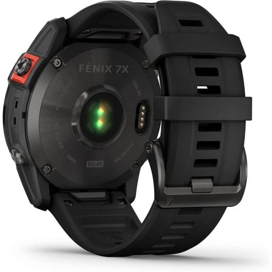 Smartwatch solare Garmin Fénix 7X 51 mm Argento/Nero