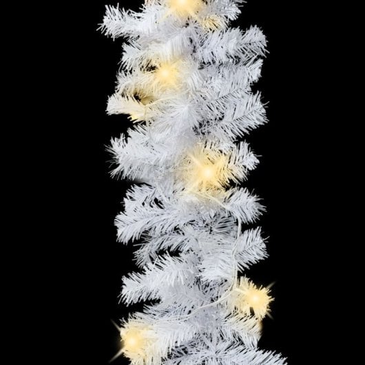 VidaXL Guirlande de Noël avec lumières LED Blanc 10m