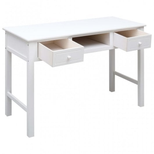Bureau en bois blanc VidaXL