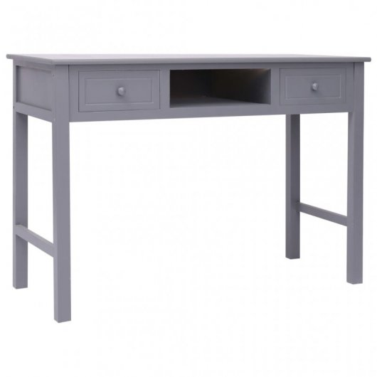 Scrivania in legno grigio VidaXL