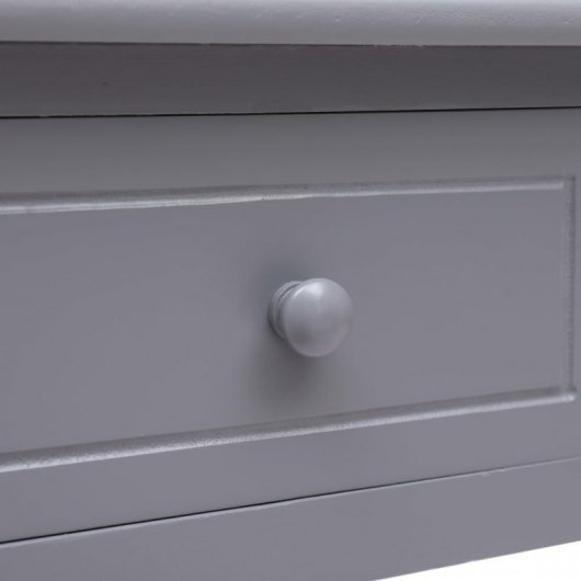 Scrivania in legno grigio VidaXL